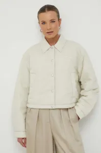 Bunda Calvin Klein Jeans dámska, béžová farba, prechodná