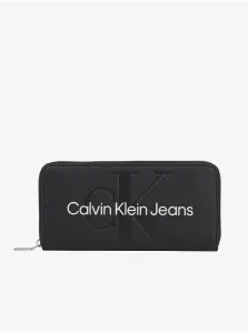 Peňaženka Calvin Klein Jeans dámsky, čierna farba #586444
