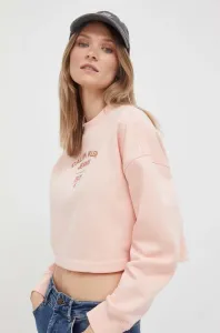 Mikina Calvin Klein Jeans dámska, ružová farba, s potlačou #8692064