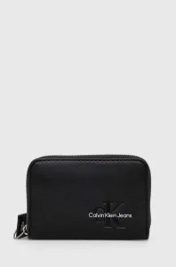 Peňaženka Calvin Klein Jeans dámsky, čierna farba #7527401