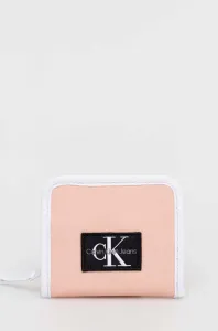 Peňaženka Calvin Klein Jeans dámsky, ružová farba #8659439