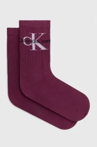Ponožky Calvin Klein Jeans dámske, fialová farba #7789525