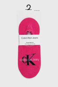 Ponožky Calvin Klein Jeans dámske, ružová farba #180358