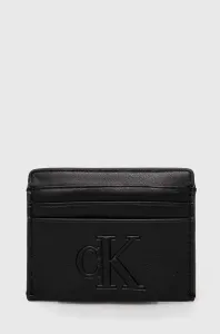 Puzdro na karty Calvin Klein Jeans dámsky, čierna farba #4227727