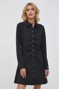 Šaty Calvin Klein Jeans čierna farba, mini, priliehavá #9081373