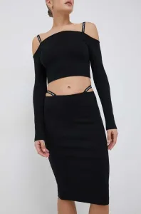 Sukňa Calvin Klein Jeans čierna farba, mini, puzdrová #4237446