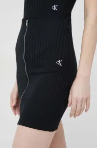 Sukňa Calvin Klein Jeans čierna farba, mini, puzdrová #6986292