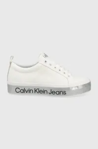 Tenisky Calvin Klein Jeans dámske, biela farba #6138571
