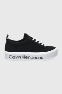 Tenisky Calvin Klein Jeans dámske, čierna farba #6878241