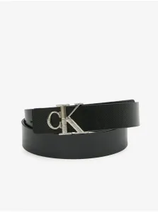 Kožený opasok Calvin Klein Jeans dámsky, čierna farba #4882766