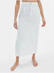 Biela dámska rifľová maxi sukňa Calvin Klein #631675