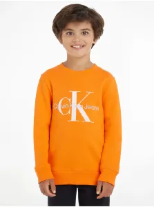 Calvin Klein Jeans Mikina detská Oranžová #6050474