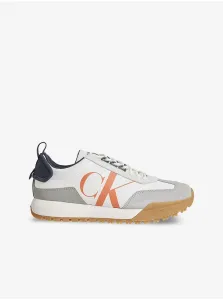 Tenisky, espadrilky pre mužov Calvin Klein Jeans - biela, sivá #586877