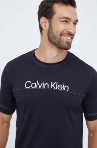 Tréningové tričko Calvin Klein Performance čierna farba, s potlačou #8767535