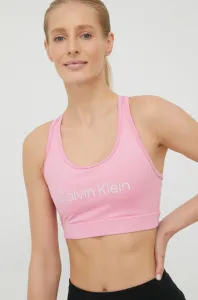 Calvin Klein MEDIUM SUPPORT SPORTS BRA  Dámska podprsenka, ružová, veľkosť