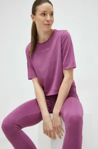 Tréningové tričko Calvin Klein Performance Essentials fialová farba