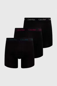 Boxerky Calvin Klein Underwear 3-pak pánske, čierna farba, 000NB1770A