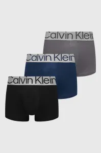 Boxerky Calvin Klein Underwear 3-pak pánske,tmavomodrá farba,000NB3074A