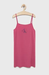 Detská nočná košeľa Calvin Klein Underwear fialová farba, jednofarebná #6355599