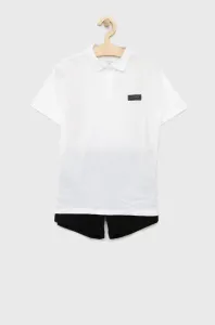 Detské bavlnené pyžamo Calvin Klein Underwear čierna farba, jednofarebná #2573604