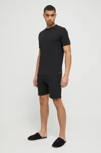Pyžamo Calvin Klein Underwear pánska, čierna farba, jednofarebná #9423844