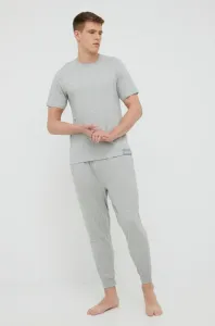 Pyžamové nohavice Calvin Klein Underwear pánske, šedá farba, jednofarebná #221738