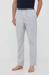 Pyžamové nohavice Calvin Klein Underwear pánske, šedá farba, vzorovaná