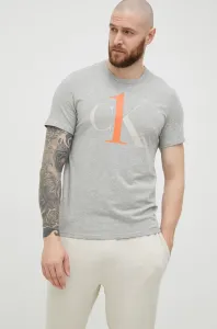 Pyžamové tričko Calvin Klein Underwear šedá farba, melanžové #238138