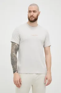 Pyžamové tričko Calvin Klein Underwear šedá farba, s potlačou #228445