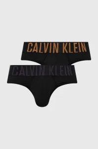 Slipy Calvin Klein Underwear 2-pak pánske, čierna farba #9011305
