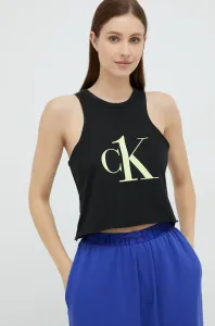 Bavlnený pyžamový top Calvin Klein Underwear čierna farba, #5886753