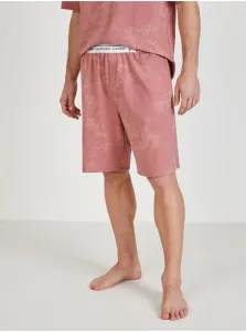 Ružové pánske vzorované šortky na spanie Calvin Klein Underwear #630488