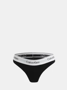 Čierne tangá so širokým lemom Calvin Klein Underwear