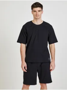 Čierne pánske tričko na spanie Calvin Klein #630479
