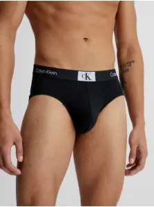 Slipy Calvin Klein Underwear 3-pak pánske, čierna farba #5487038