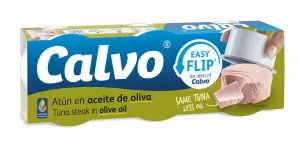 CALVO Tuniak v olivovom oleji 3 x 65 g