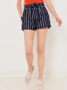 White and blue striped shorts CAMAIEU - Women