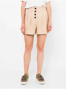 Beige Women's Shorts with Buttons CAMAIEU - Women #674527