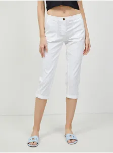 Biele trojštvrťové nohavice CAMAIEU - ŽENY