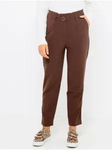Brown Shortened Trousers CAMAIEU - Women #674430