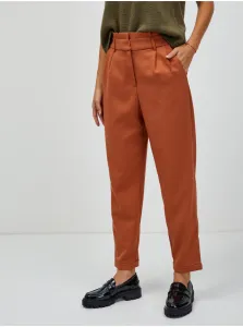 Nohavice pre ženy CAMAIEU - oranžová #632450