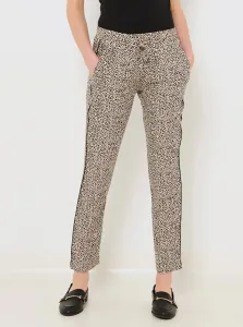 Šedé nohavice s leopardím vzorom CAMAIEU #627881
