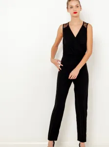 Black long overall with lace details CAMAIEU - Women
