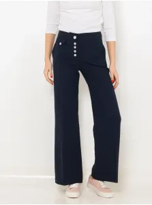 Dark blue wide fit trousers CAMAIEU - Women #4181478