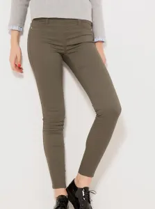 Khaki shortened skinny fit pants CAMAIEU - Women #1051732