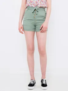 Green linen shorts CAMAIEU - Women #1051520