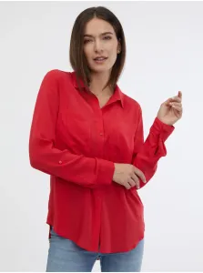 Červená dámska košeľa CAMAIEU #5793687