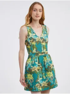 Zelené dámske kvetované šaty CAMAIEU #7399346