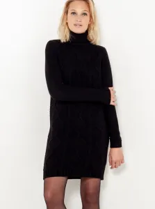 Mikinové a svetrové šaty pre ženy CAMAIEU - čierna #5571491
