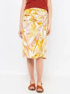 Yellow-cream patterned skirt CAMAIEU - Ladies #1052037